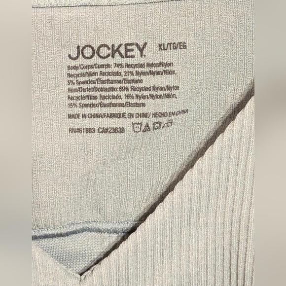 NWT Jockey Generation Light Support Rib Seamfree Bralette XL Green Blue/Sage - Picture 6 of 8